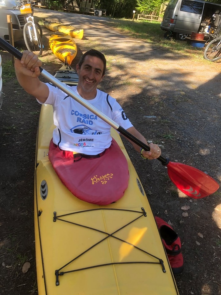 Jérôme Rombaut at the Corsica Raid Aventure