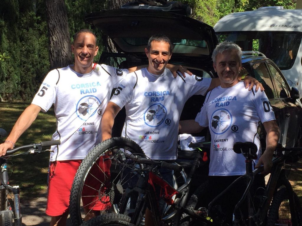 The Funbridge Team at the Corsica Raid Aventure 