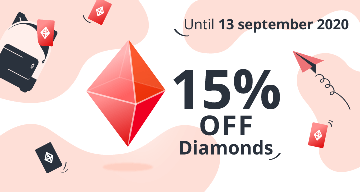 Diamonds discount September 2020