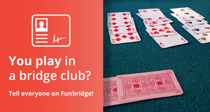 Fill in your bridge club on Funbridge