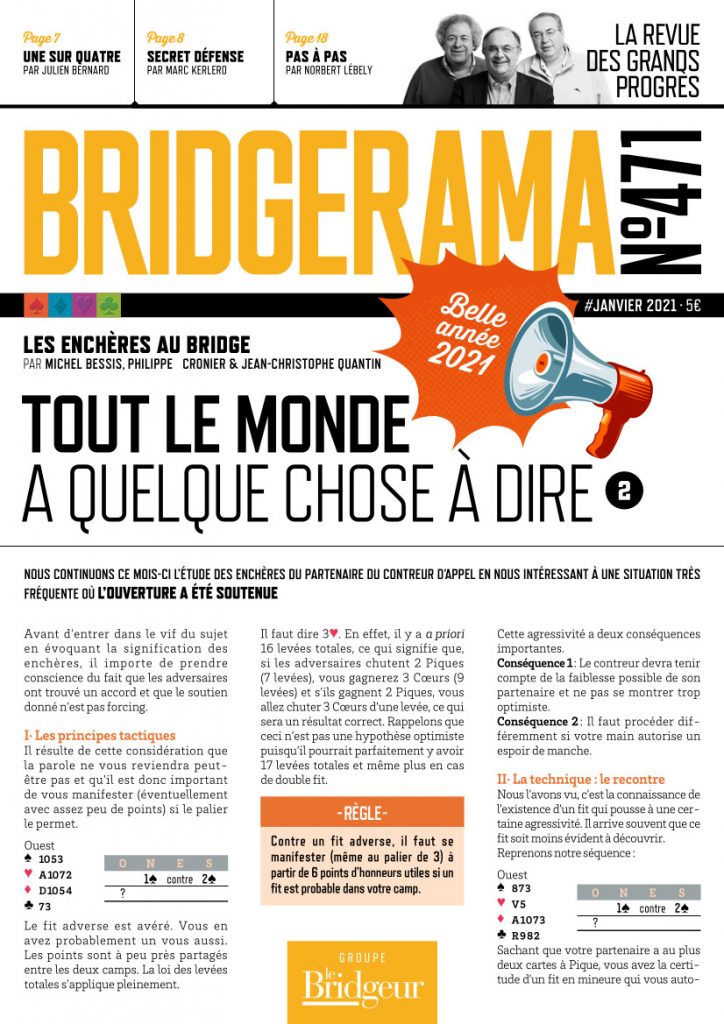 Bridgerama magazine janvier 2021
